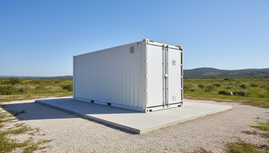 Container externo de armazenamento para redução do custo de substituição de BESS