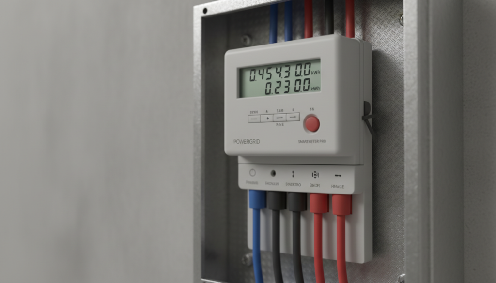 Medidor de energia digital moderno adequado para a transição para o mercado livre de energia.