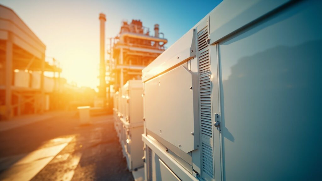 Imagemgerada_1789150609508 Sistema BESS industrial com containers e módulos de armazenamento de energia